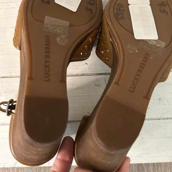 Lucky Brand Brown Woven Wedge Sandals - Picture 7 of 7